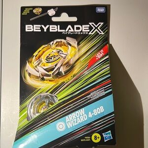 Hasbro Beyblade X 🟡 Arrow Wizard 4-80B (Stamina Type) – Yellow